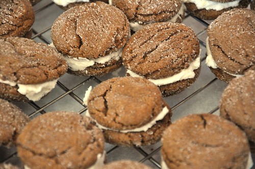 Ginger Sandwich Cookies with Lemon Filling