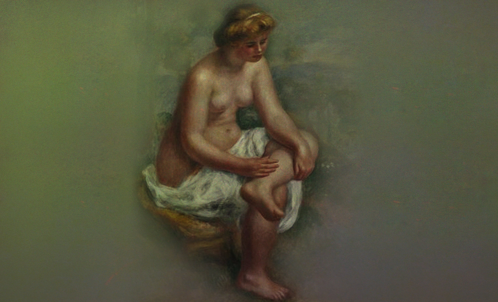 Después del Baño, reflexiones de Pierre Auguste Renoir (1898), arreglo de Pablo Picasso (1921).