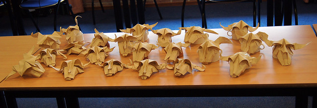 Origami Cow's Skulls (Román Diáz)