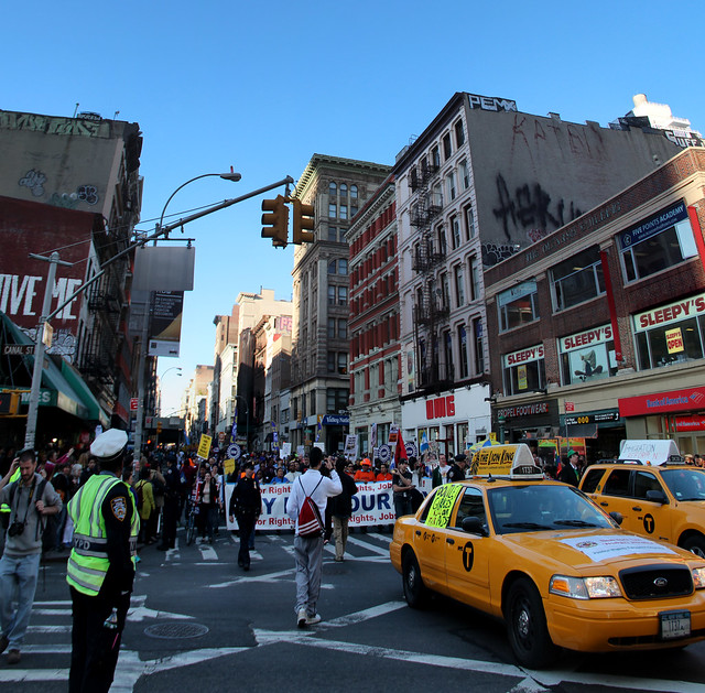 Occupy Wall St. MAYDAY rally crosses Canal Street