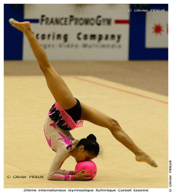 Beatriz Alejandra ACOSTA HERNANDEZ (ESA) at Corbeil-Essonnes International Rhythmic Gymnastics Tournament