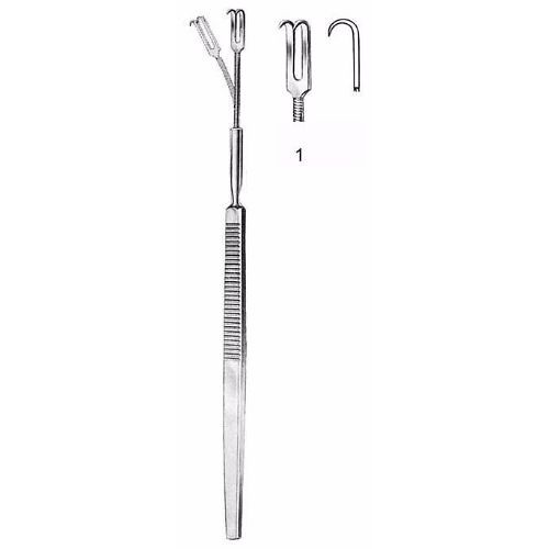 Retractor 16.0 cm , 2 Sharp Prong, Flexible | by jfu.industries