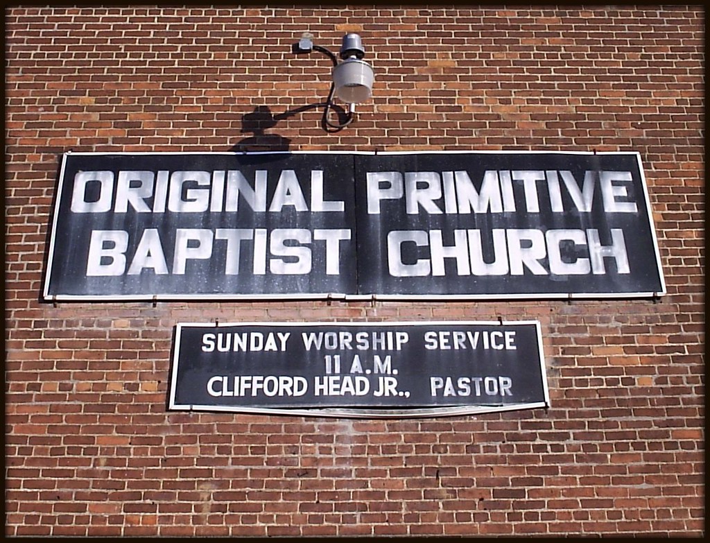 Wall Sign: Original Primitive Baptist Church, 937 Manistique--Detroit MI