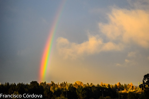 chile arcoiris america de rainbow south sur madrugada temuco