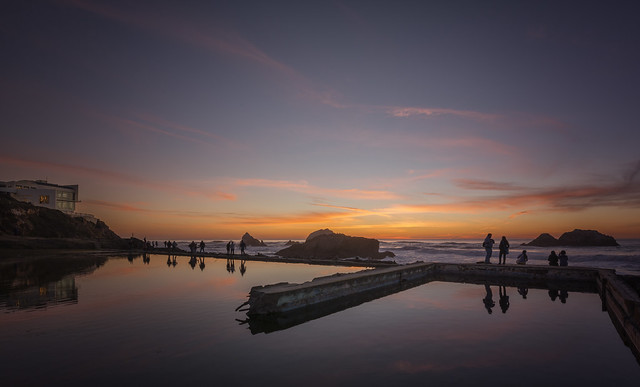 sutro baths bathed in sunset | san francisco, ca