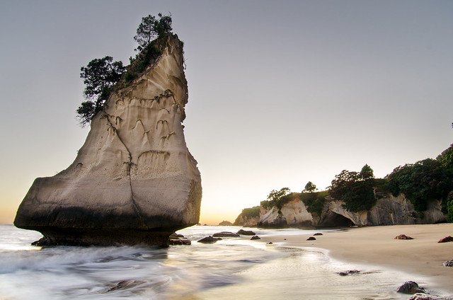 Dawn at Cathedral Cove