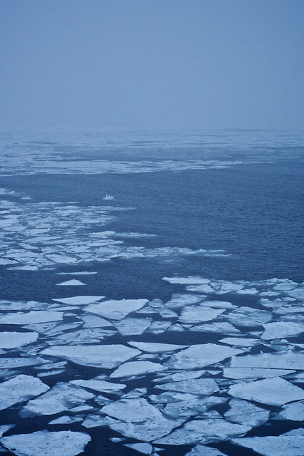Ice on Baltic sea on winter, Russia