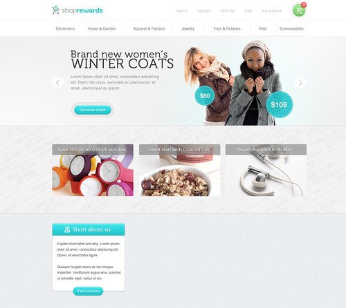 Ecommerce web mockup | by morten_hansen