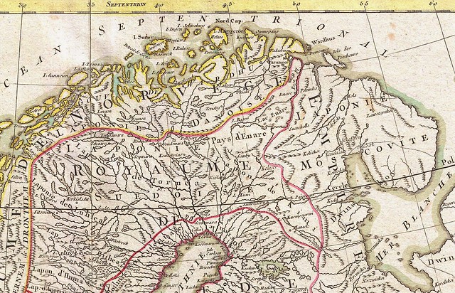 Parts of Varanger i.e. Waranger in Norway was part of Sweden. 1762 Janvier Map Geographicus. Dansk lappmark (Laponie Danoise), Tornea Lappmark (Lap de Tornea). Sør-Varanger var i 1762 inkludert i Sverige i likhet med for eksempel Inari.