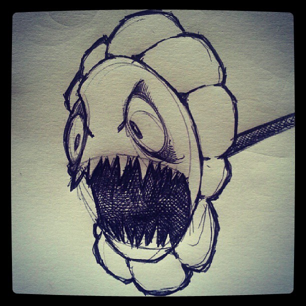The Sharp Teeth Project. #flower #angry #anger #drawing #p… | Flickr