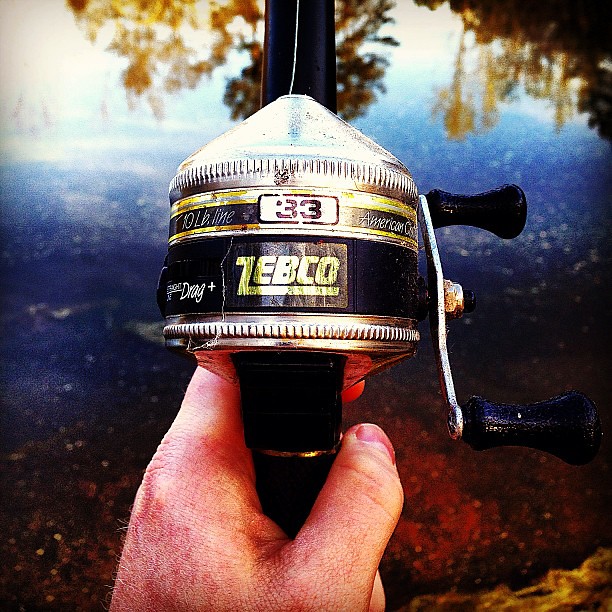 1987 was a good year for this Zebco fishing real. Still ca…