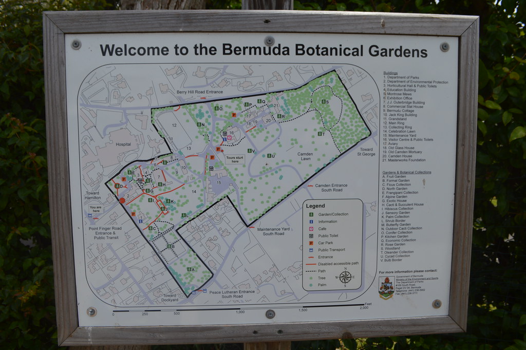 Welcome To The Bermuda Botanical Gardens Sign In Bermuda A Flickr