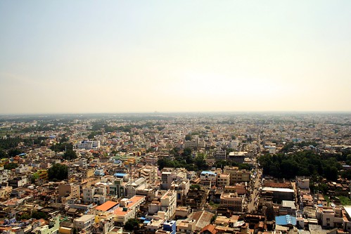 city india aerial tamilnadu trichy ind