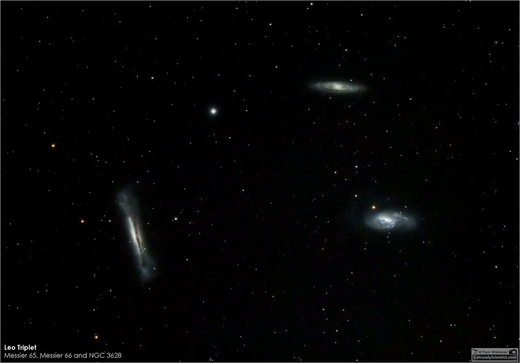 The LEO Triplet - M65, M66 and NGC 3628