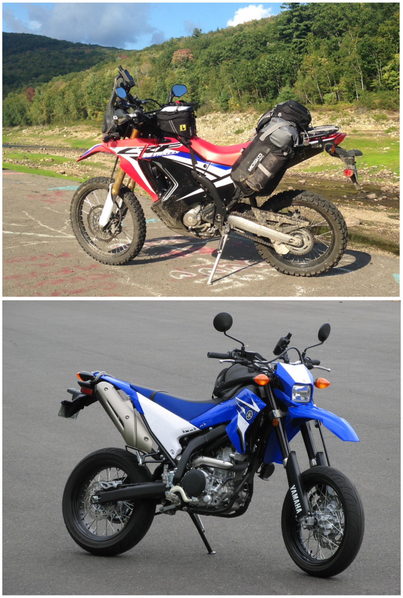 I can’t decide between Honda CRF250L and Yamaha WR250R : r/Dualsport