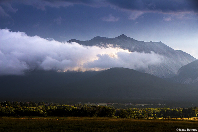 Clouds below Mount Antero