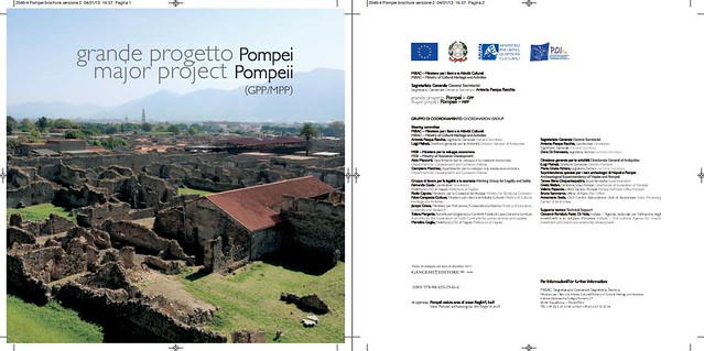 POMPEI ARCHEOLOGIA e BENI CULTURALI: Grande Progetto Pompei di MIBAC / SANP / EU (06/02/2013). [PDF pp. 1-48 ITALIANO / ENGLISH].