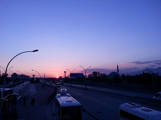 During the sunrise in Izmit Kocaeli