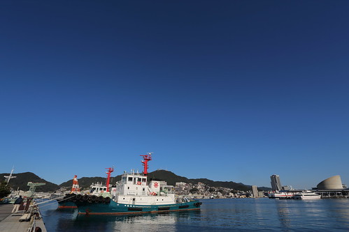 nagasaki japan japon 長崎 日本 sea cruise boat 長崎水辺の森公園 nagasakiseasidepark sky fine blue landscape