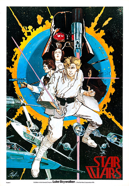 1976 Star Wars promotional poster by Howard Chaykin