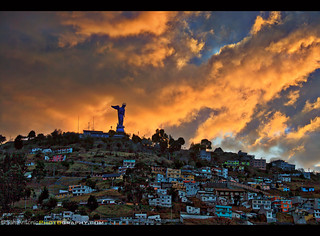 El Panecillo at Sunset - Quito, Ecuador
