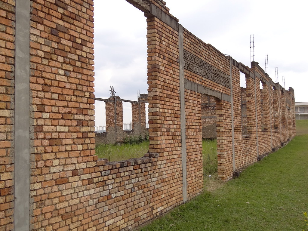Burnt-Out School Building - Murambi Genocide Memorial Site - Outside Gikongoro - Southern Rwanda