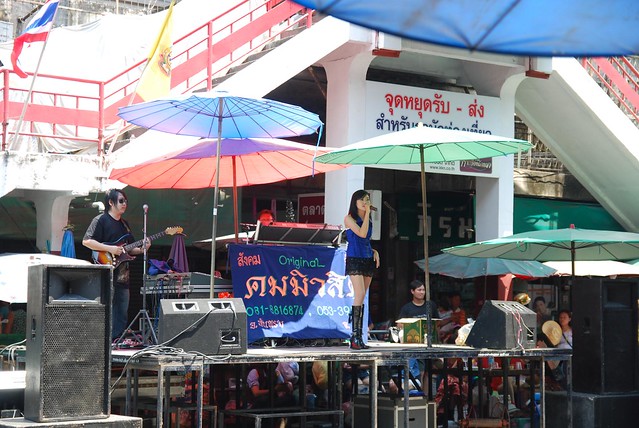 Songkran stage - Talat Waroros Market