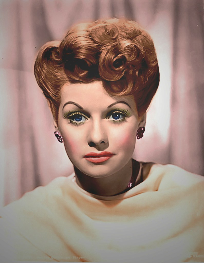 lucy, 1940s, colorized, lucilleball.