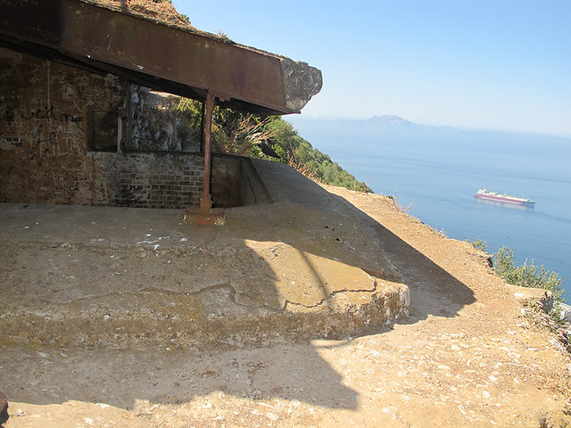 gun post on the rock of Gibraltar