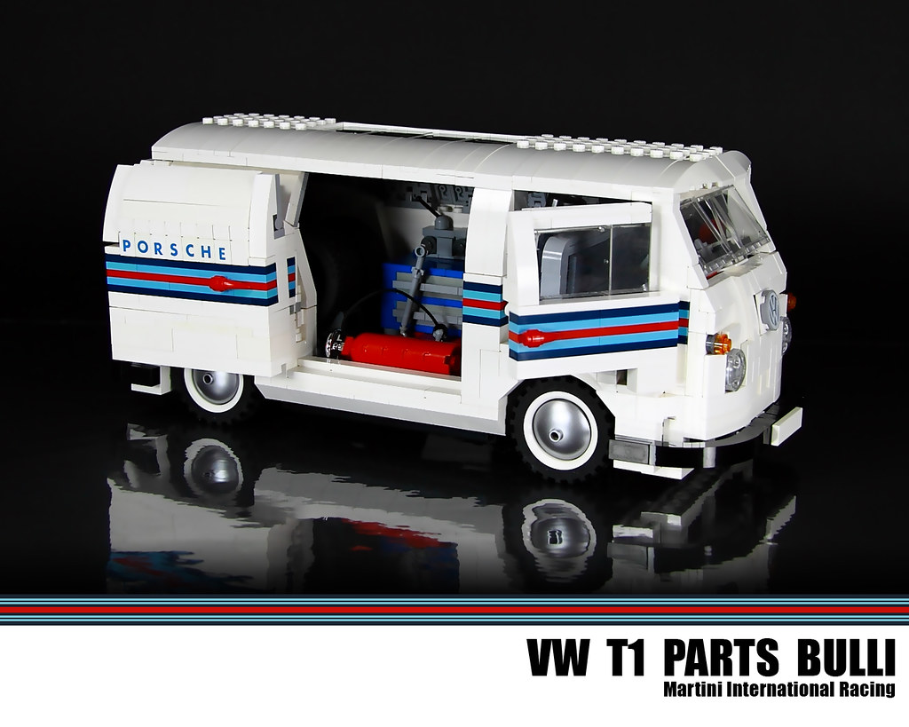 LEGO VW T1 Parts Bulli - Martini International Racing