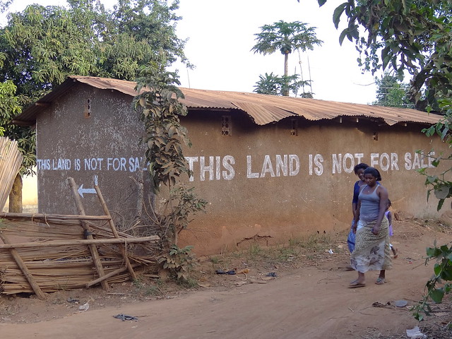 This Land is Not for Sale - Sign outside Entebbe - Uganda