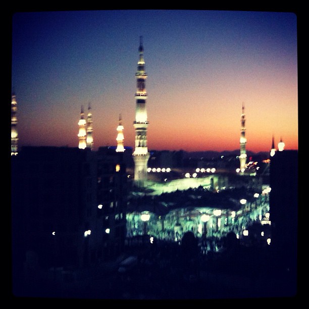 Sun rise over masjid Nawabi. Truly amazing Subhan'Allah