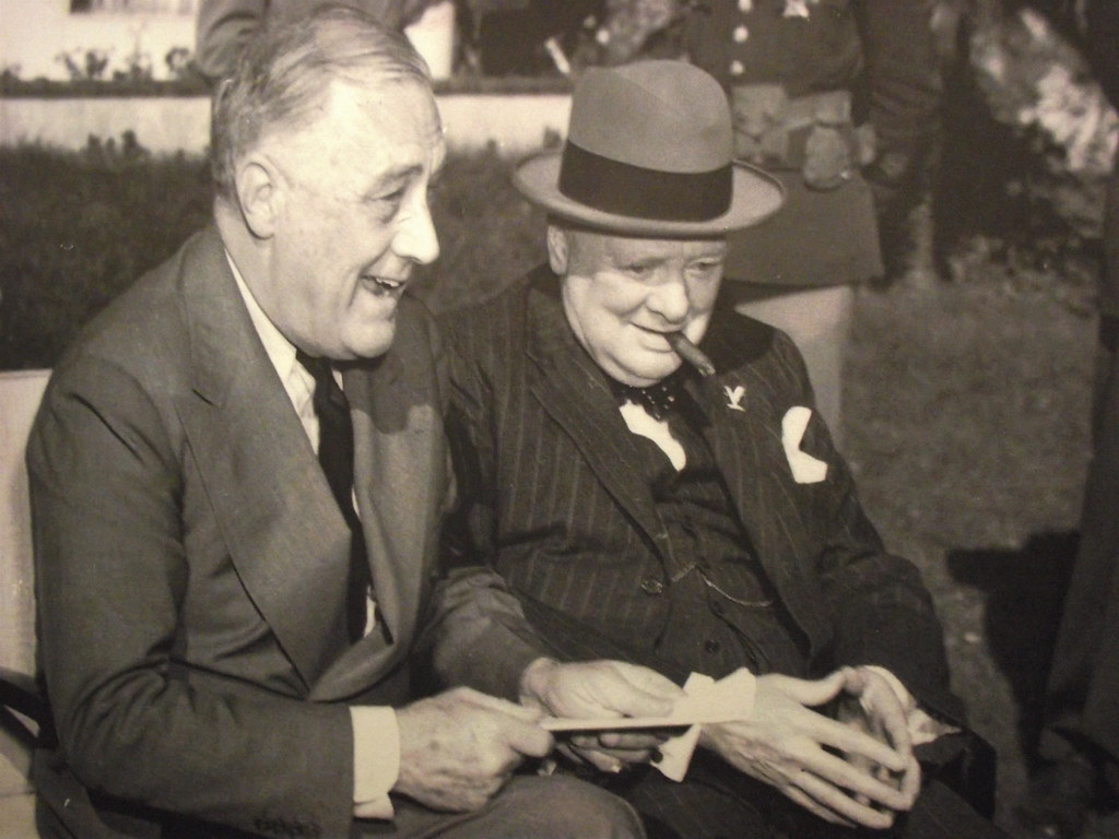 Franklin Roosevelt e Winston Churchill | In una foto del mus… | Flickr