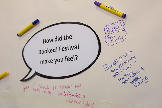 Schoolchildren give their feedback on the Festival