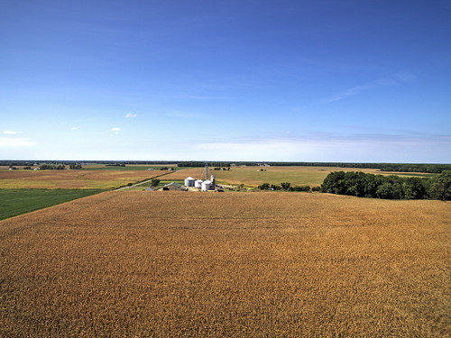 cornfield farm landscape silo corn crib smyrna de delaware dji phantom 3 phantom3 drone bkushner ©brianekushner