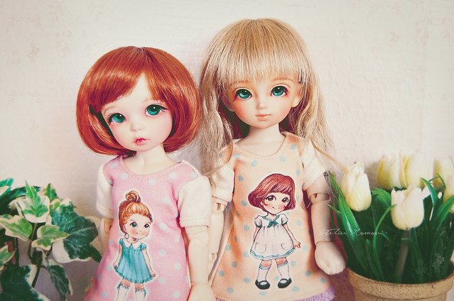 Paper Doll T-dress - LittleFee Ante & YoSD Tinatsu