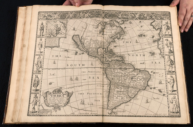 Map titled “A new and accurat [sic]map of the world,” from A Prospect of the Most Famous Parts of the World … (1662) / Carte intitulée « A new and accurat [sic] map of the world », tirée de l’ouvrage A Prospect of the Most Famous Parts of the World […] (1