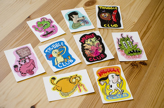 trubble club stickers | Nate Beaty | Flickr