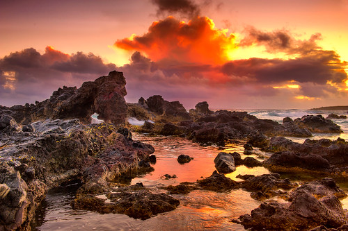 ocean sunrise hawaii maui hookipa nikon2470mm nikond700