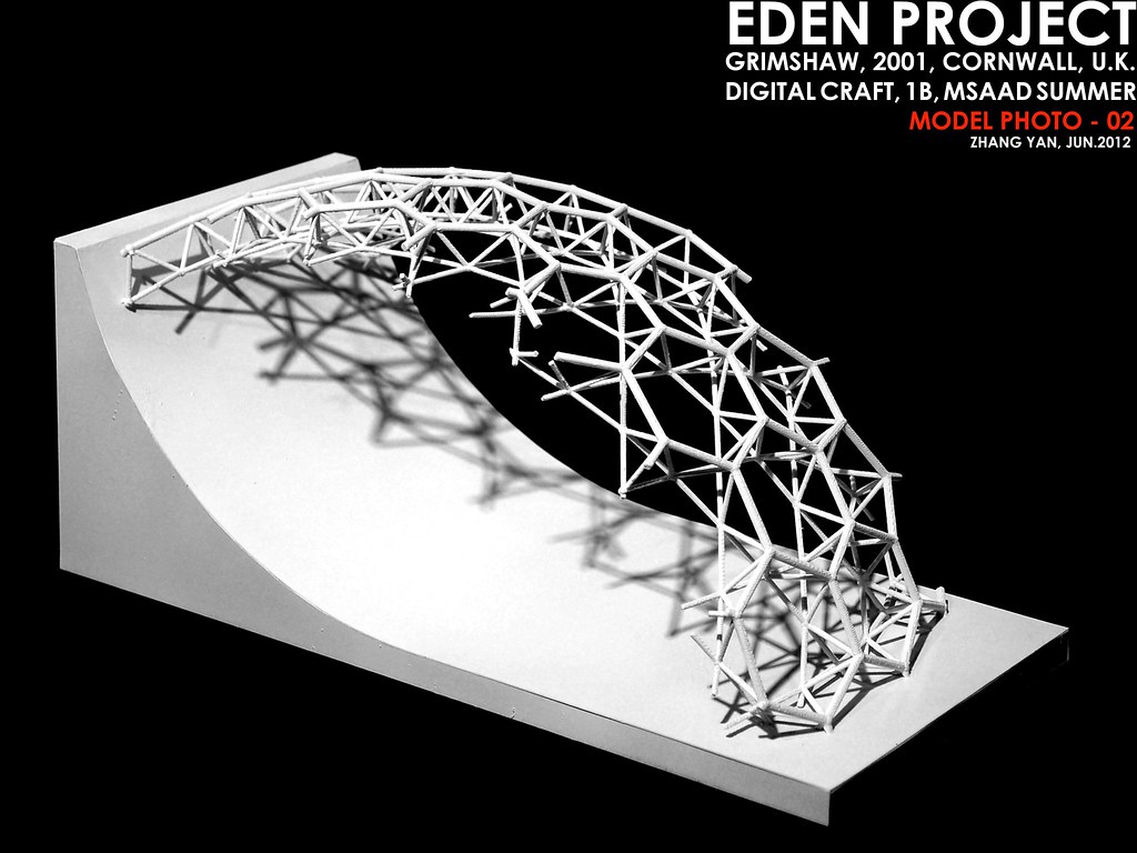 3D Print Model of Eden Project, Digital Craft course work