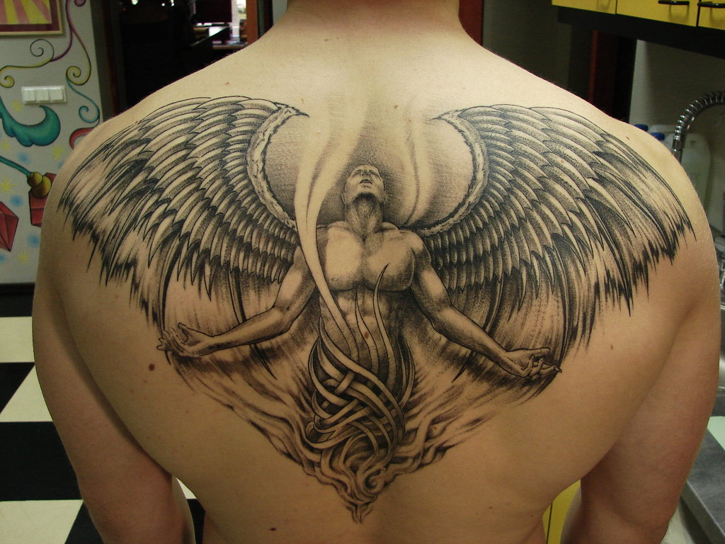 Heavenly Ink: 18 Guardian Angel Tattoo Ideas for Men - Stylendesigns