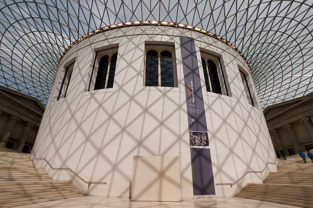 UK - London - British Museum Courtyard wide