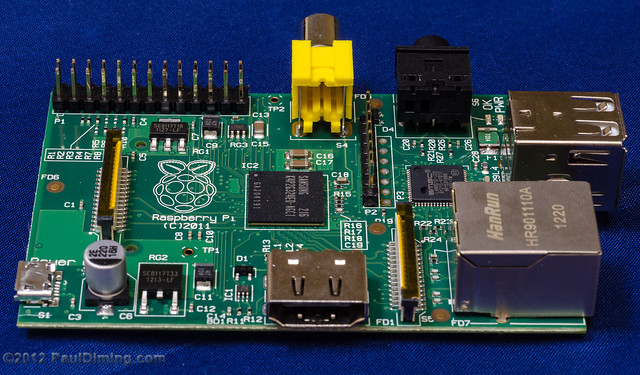 Long Side View Flipped - Raspberry Pi Computer