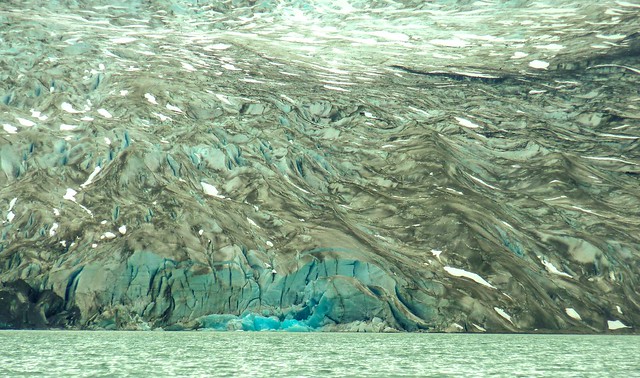 Cool patterns on the terminus of Reid Glacier