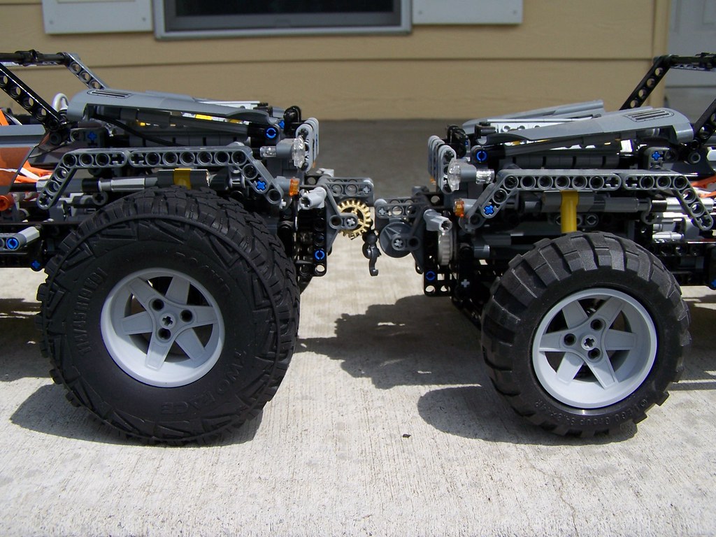 Two Face 1.9 Offroad Scale Tire vs. Lego 54120 Tire on Lego 8297 Off-Roader IIs