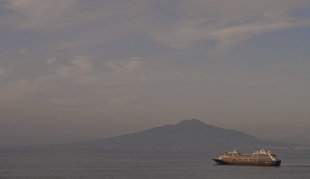 Italy - Sorrento - view of Vesuvius