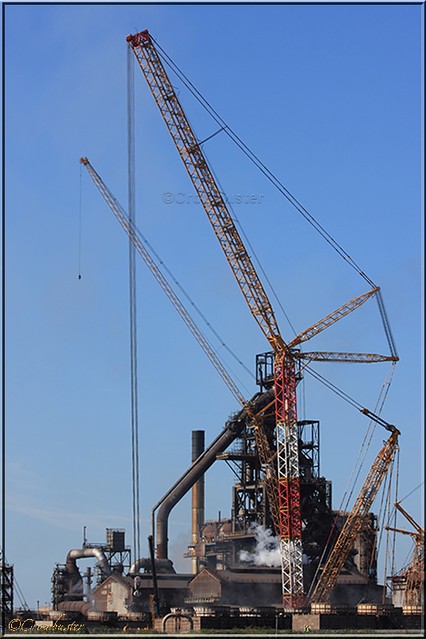 Port Talbot (Tata) Steel Works - Dismantling Blast Furnace #4