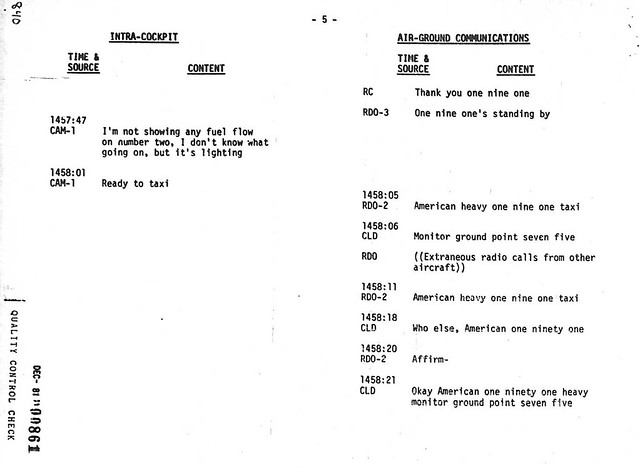 American Airlines Flight 191: CVR Transcript | Flickr