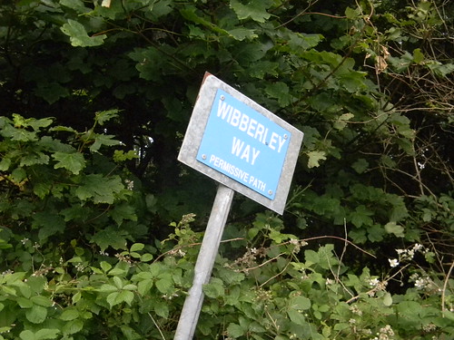 Follow the Wibberley Way A wibberley sign for a wibberly way. Sandling to Wye