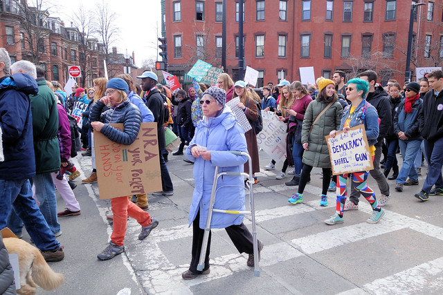 March for Our Lives, Columbus Avenue, Boston
